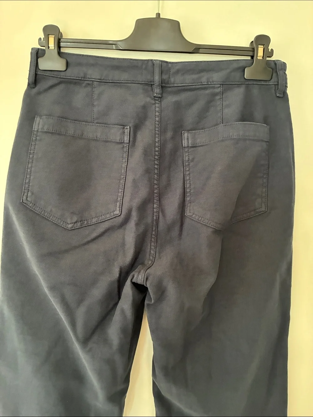 Quince French Terry Wide Leg Pants Navy